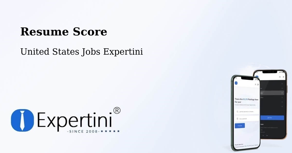 Resume Score & Job Description Match Tool – Will County - United States Jobs Expertini